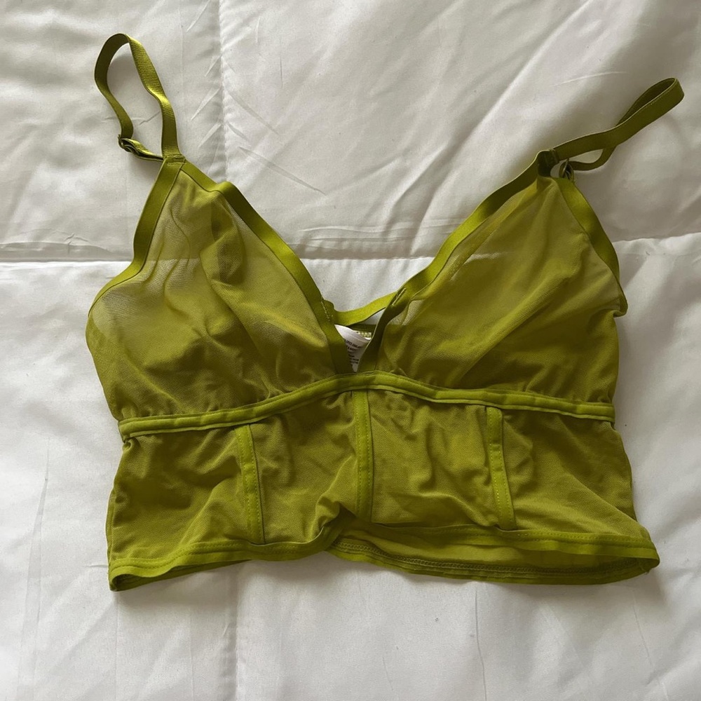 Auden Lemon Yellow Sports Bra - Picture 3 of 3